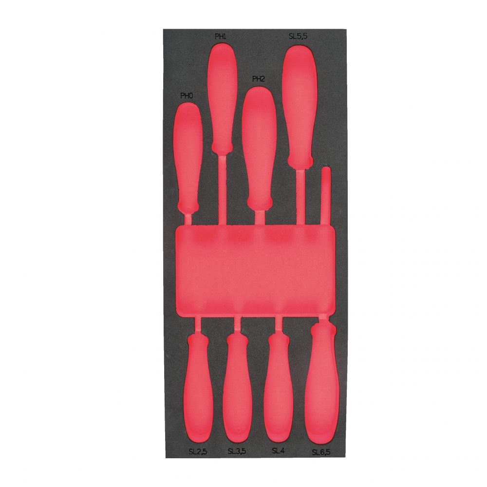 Ersatz-Einlage 1/3 für Tri-Lobe VDE Schraubendreher, für Werkstattwagen 78 cm